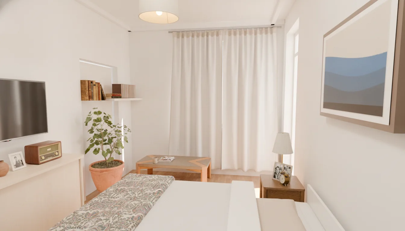 Bedroom of apartment no. 7