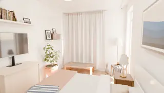 Спалня в апартамент № 2, 13,71 м²