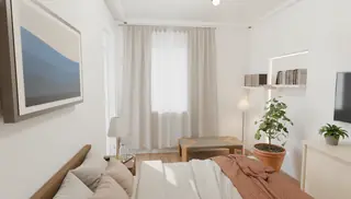 Спалня в апартамент № 3, 13,71 м²