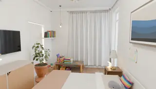 Спалня в апартамент № 4, 13,11 м²