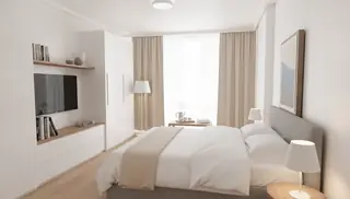 Спалня в апартамент № 5, 13,96 м²