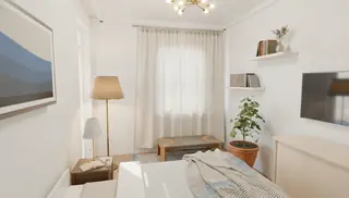 Спалня в апартамент № 6, 13,71 м²