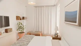 Спалня в апартамент № 7, 13,71 м²